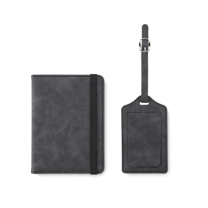 Passport Holder and Luggage Tag Gift Set