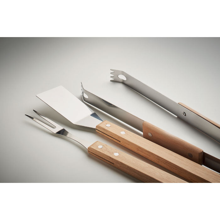 Oak Wood Barbecue Set