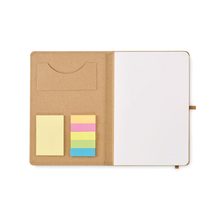 A5 Recycled Paper Notebook and Sticky Notes Set