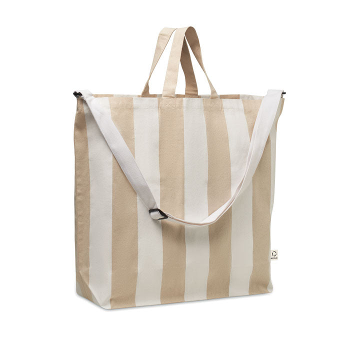 Extra Large Striped Beach Bag