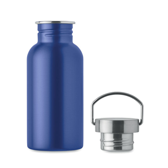 Single Walled Drinks Bottle in Stainless Steel