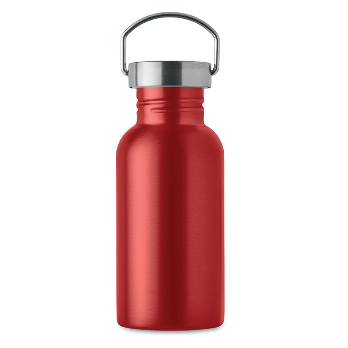 Single Walled Drinks Bottle in Stainless Steel