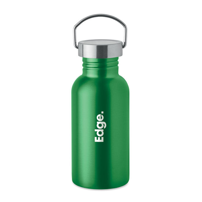 Single Walled Drinks Bottle in Stainless Steel