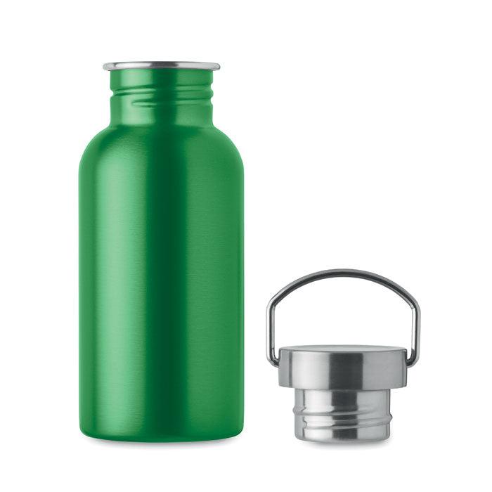 Single Walled Drinks Bottle in Stainless Steel