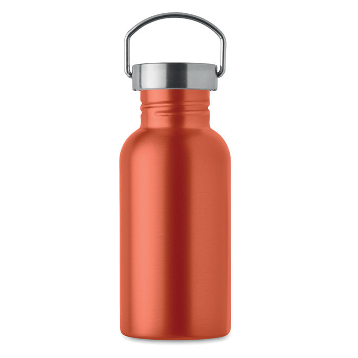 Single Walled Drinks Bottle in Stainless Steel
