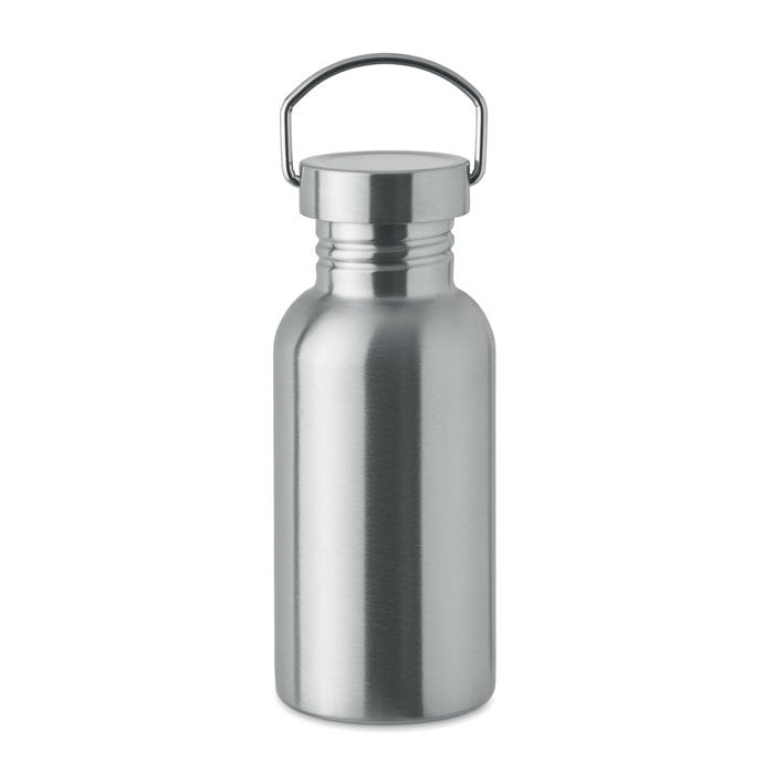 Single Walled Drinks Bottle in Stainless Steel