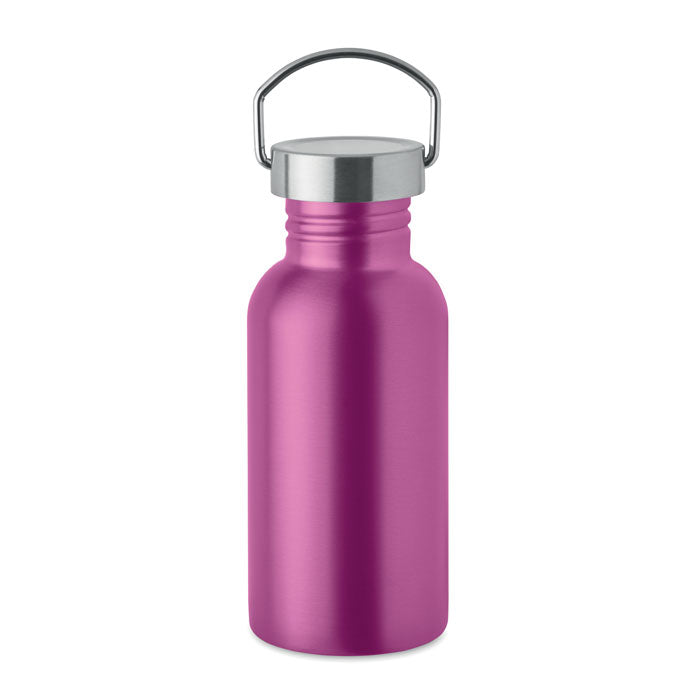 Single Walled Drinks Bottle in Stainless Steel