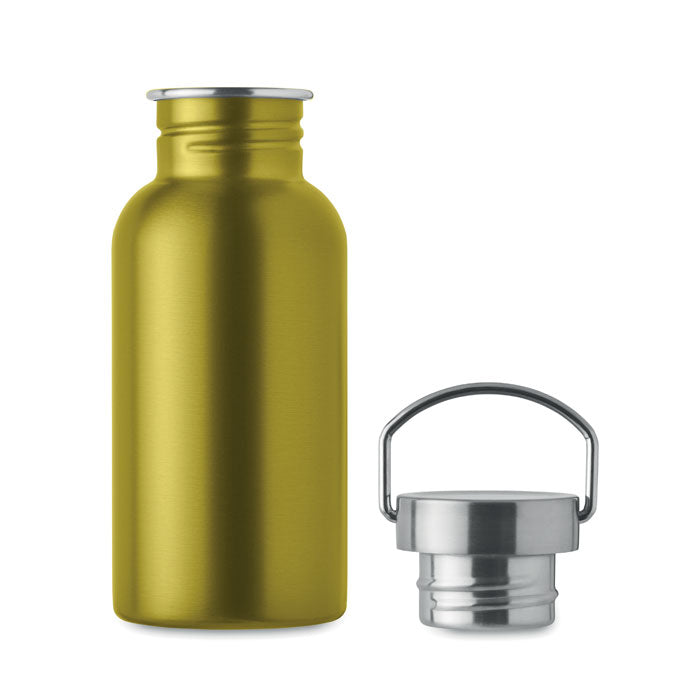 Single Walled Drinks Bottle in Stainless Steel