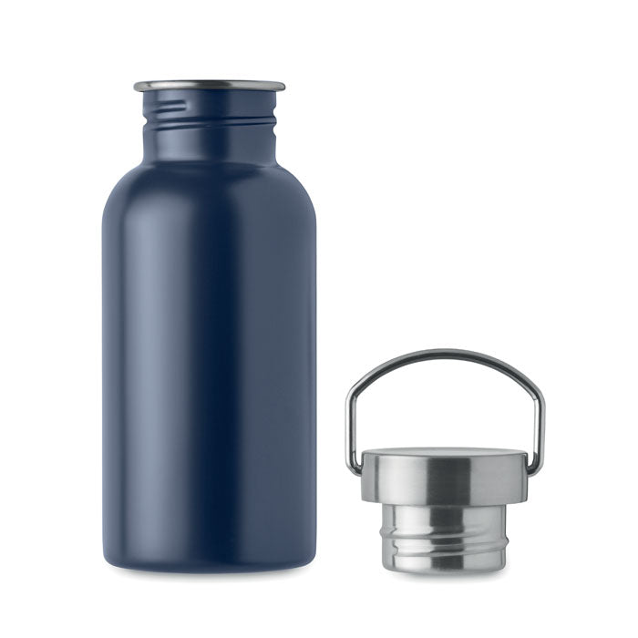 Single Walled Drinks Bottle in Stainless Steel
