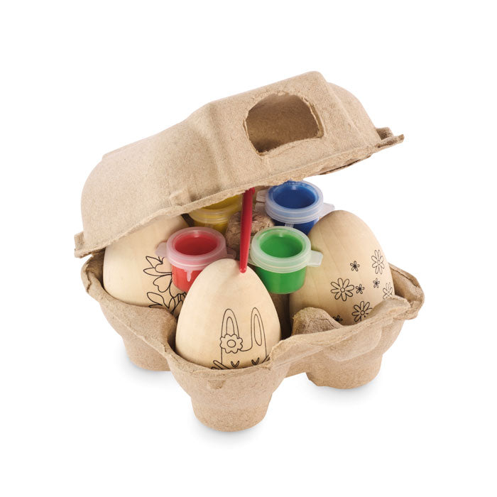 Wooden Easer Eggs Painting Set