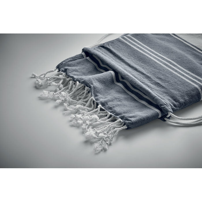 Hammam Towel and Drawstring Bag Set