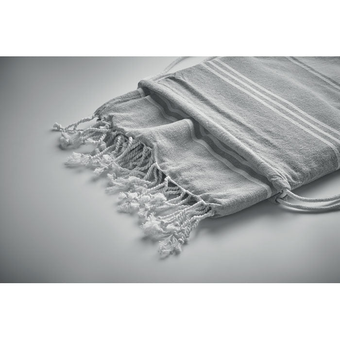 Hammam Towel and Drawstring Bag Set