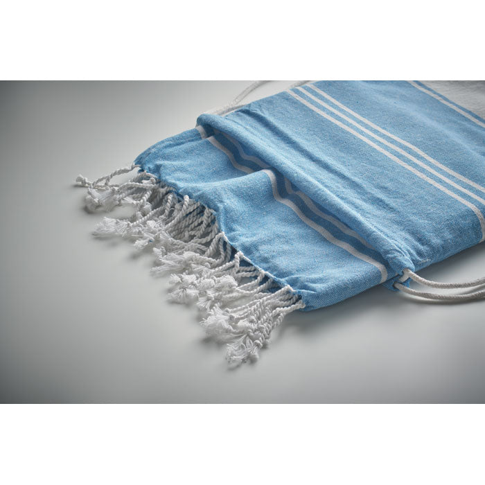 Hammam Towel and Drawstring Bag Set