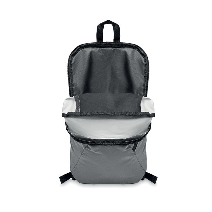 Reflective Backpack with Zippered Pocket