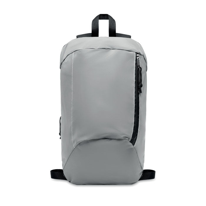 Reflective Backpack with Zippered Pocket