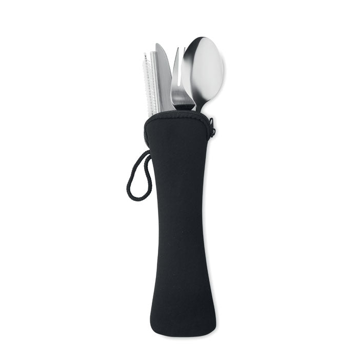 Stainless Steel Cutlery Set in Canvas Pouch