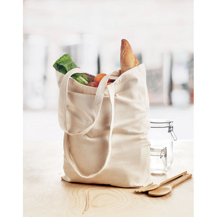 Canvas Long Handled Shopping Bag