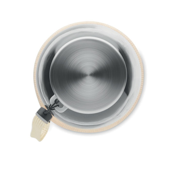 Glass Water Bottle with Jute Pouch