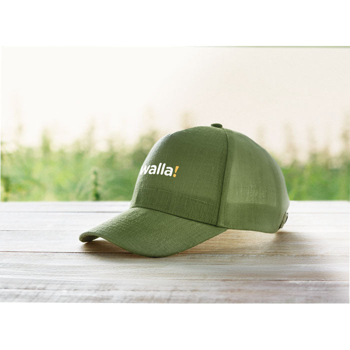 Hemp Baseball Cap with Adjustable Strap