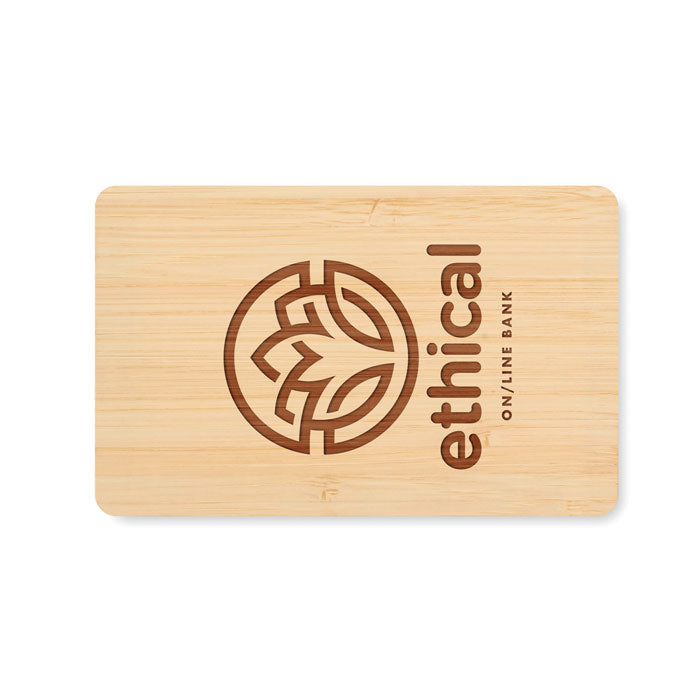 RFID Card in Bamboo Case