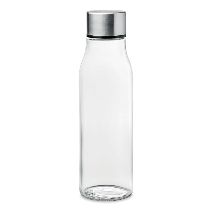 Glass Drinks Bottle with Stainless Steel Lid