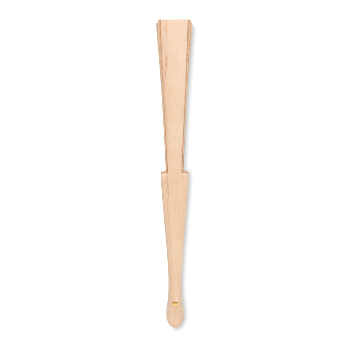 Wooden Hand Fan with Cork Sheeting