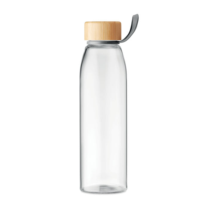 Glass Water Bottle with Handle Lid