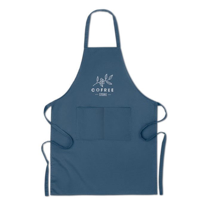 Organic Cotton Kitchen Apron with Pockets