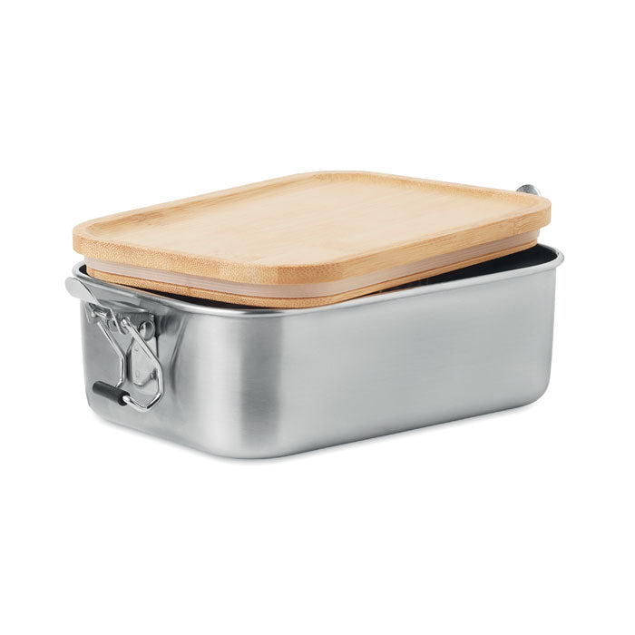 Stainless Steel Lunch Box with Bamboo Lid