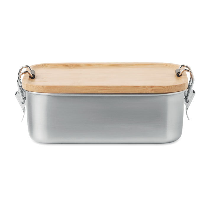 Stainless Steel Lunch Box with Bamboo Lid