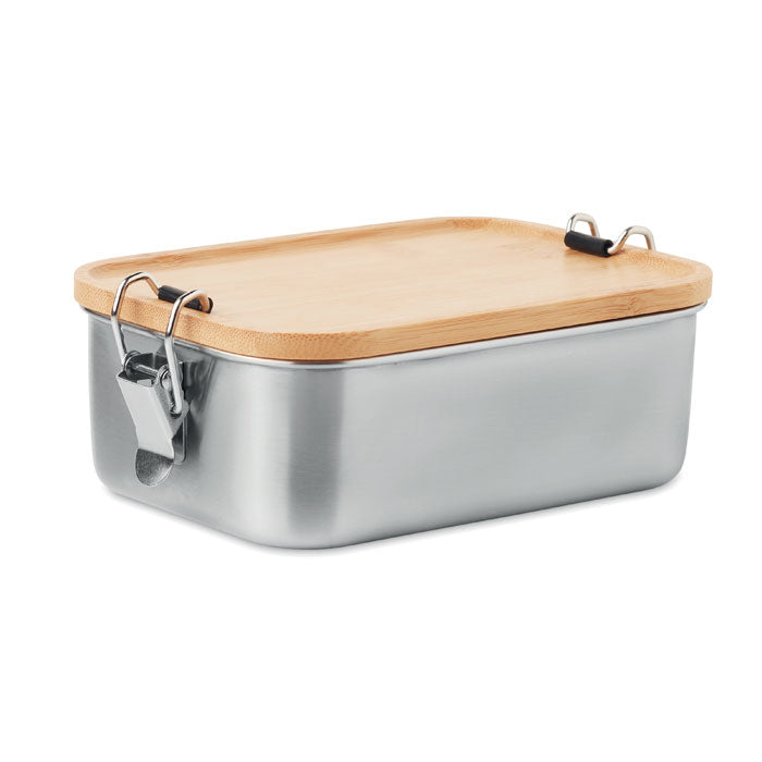 Stainless Steel Lunch Box with Bamboo Lid