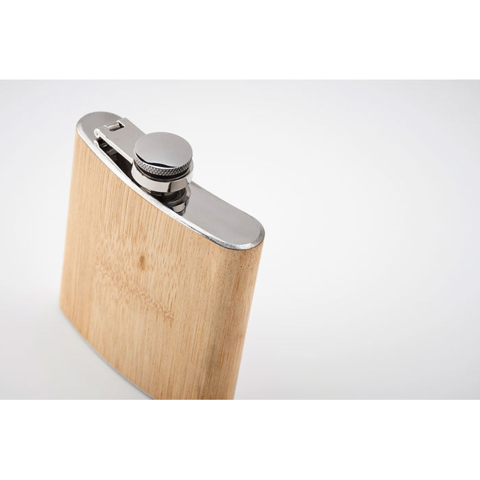 Bamboo Slim Hip Flask