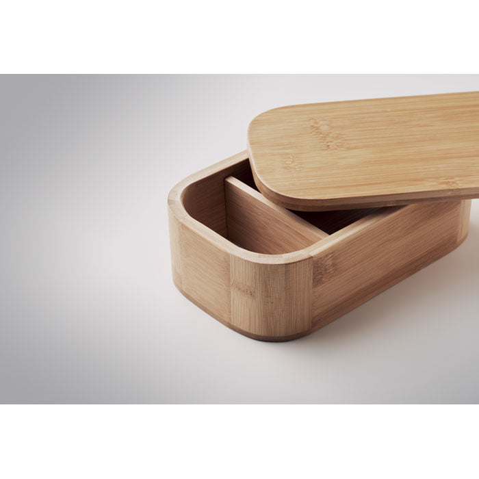 Bamboo Lunch Box with Removable Divider