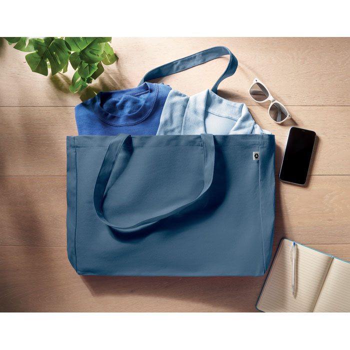 Recycled Canvas Shopping Bag with Long Handles