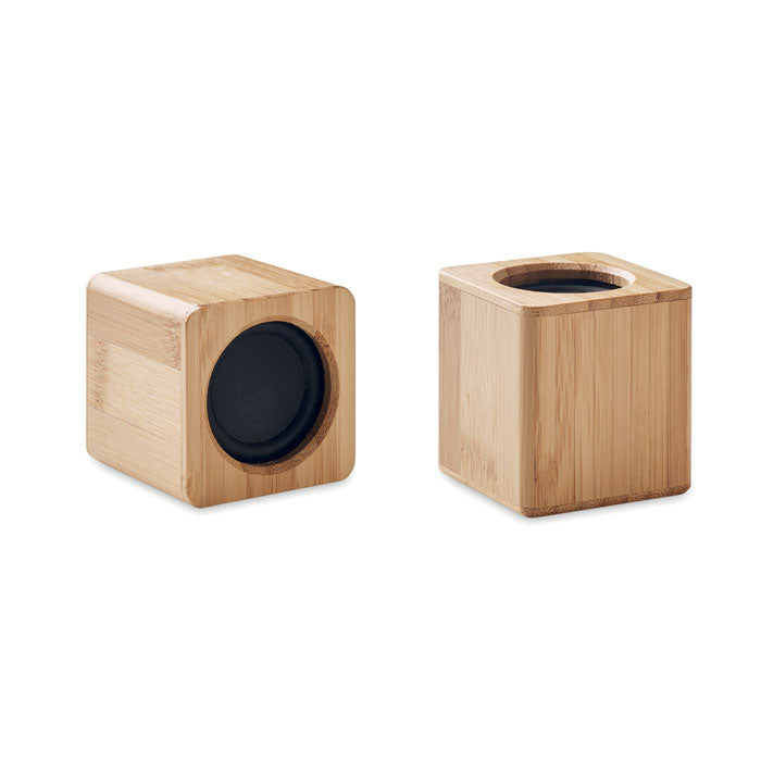 Set of 2 Bamboo Wireless Speakers