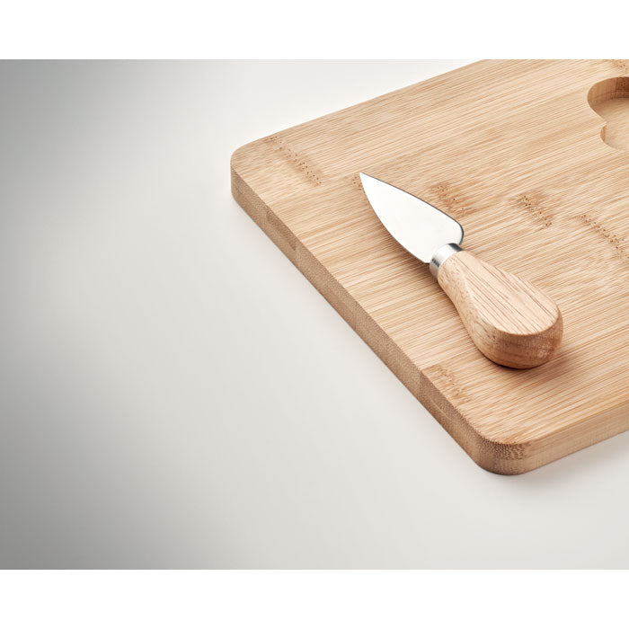Cheese Board Serving Set in Bamboo