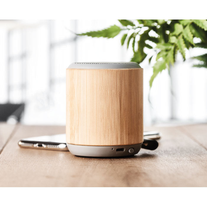 Rechargeable Bamboo Wireless Speaker