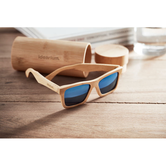 Bamboo Sunglasses in Bamboo Case