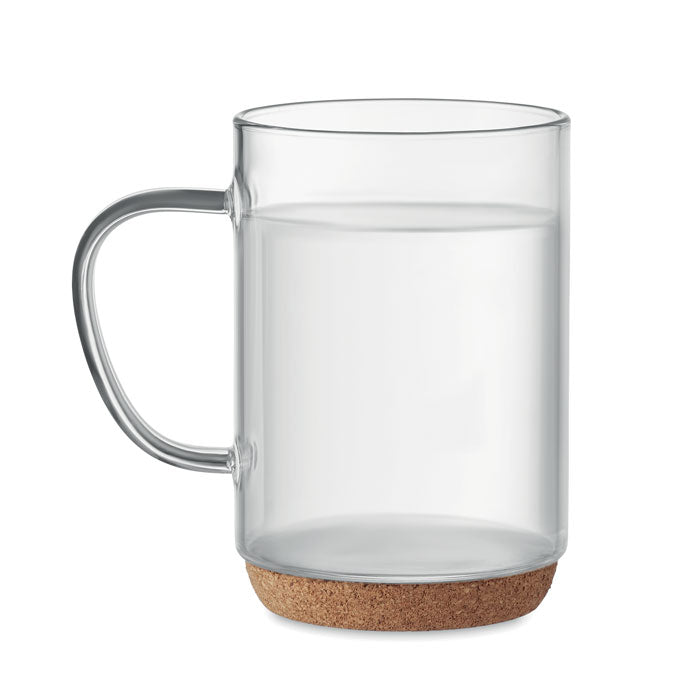 Glass Mug with Cork Base