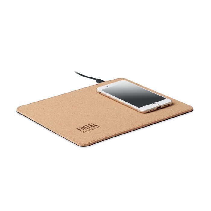 Cork Mouse Mat Wireless Charger