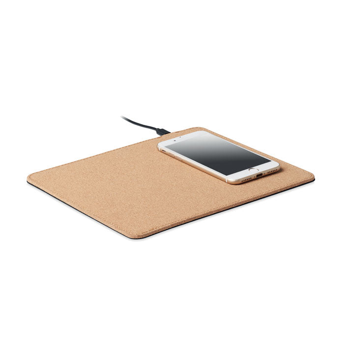 Cork Mouse Mat Wireless Charger