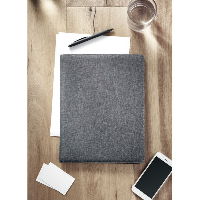 A4 Conference Folder with Bamboo Paper Notepad