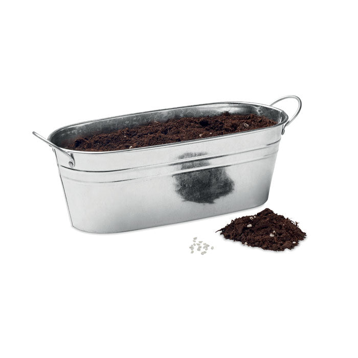 Plant Tub with Herb Seeds and Compost