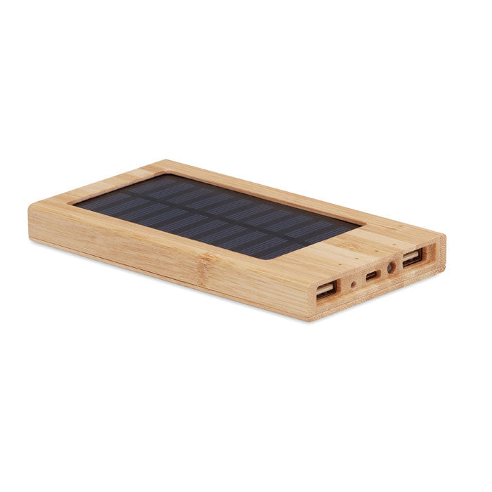 Solar Bamboo Powerbank