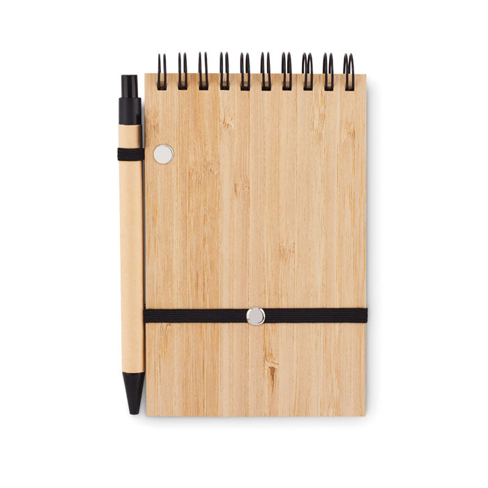 A6 Bamboo Notepad with Pen