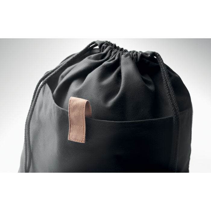 Recycled Cotton Drawstring Bag with Natural Cord