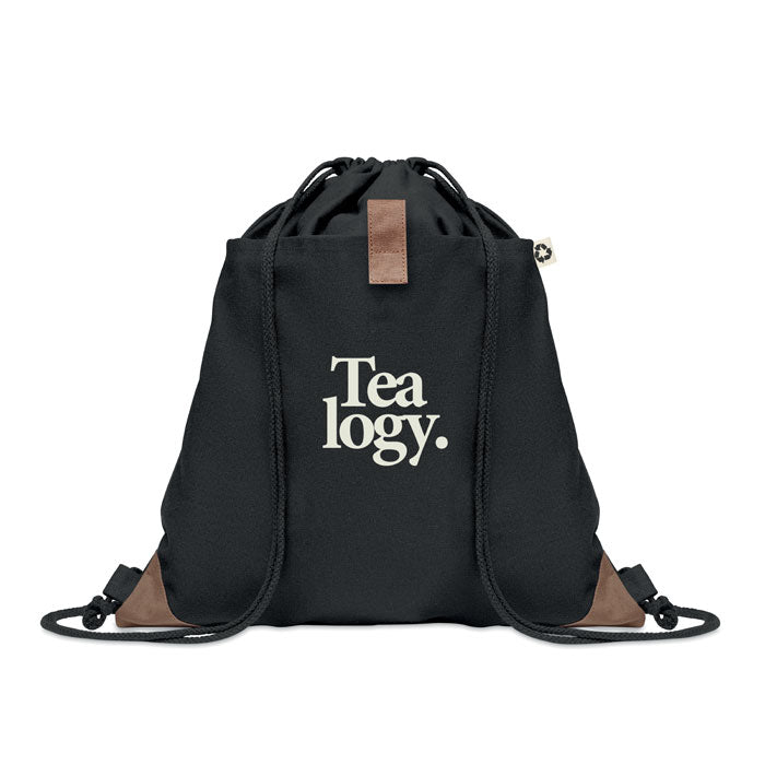 Recycled Cotton Drawstring Bag with Natural Cord