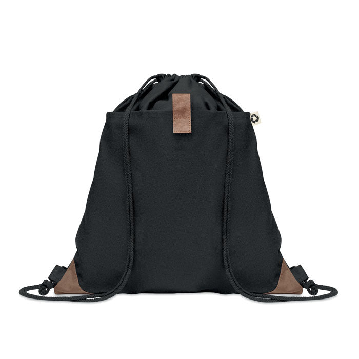 Recycled Cotton Drawstring Bag with Natural Cord