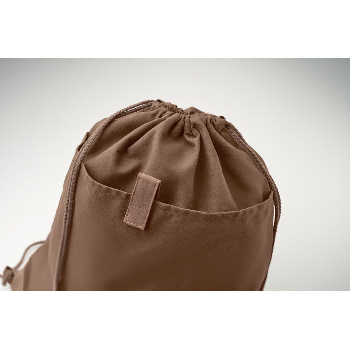 Recycled Cotton Drawstring Bag with Natural Cord