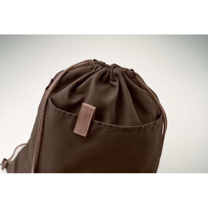 Recycled Cotton Drawstring Bag with Natural Cord